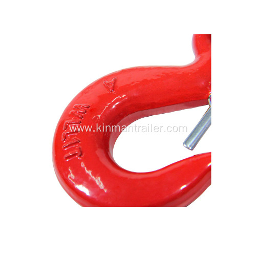 red painted steel forged lifting swivel grab slip hook